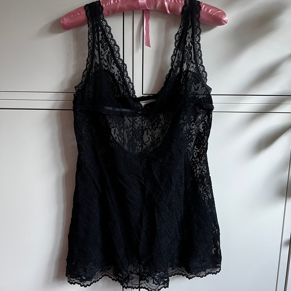Victoria’s Secret Black Lace Teddy